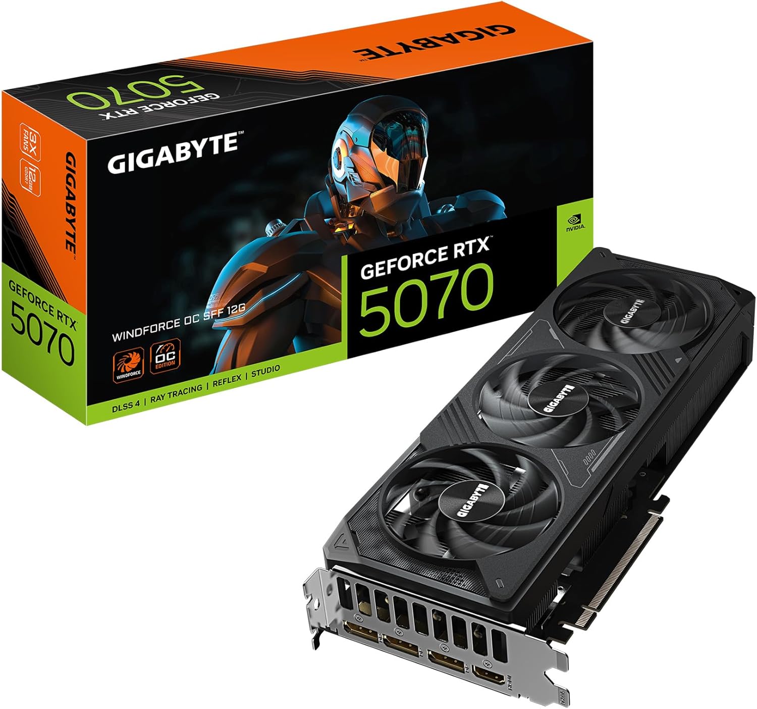 Gigabyte Graphic Card RTX 5070 Windforce OC 12GB Gigabyte Graphic Card RTX 5070 Windforce OC 12GB
